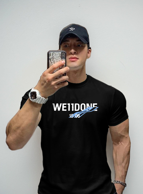 MCPW 高街短袖运动T恤男圆领美式透气吸汗夏季健身衣服250515C