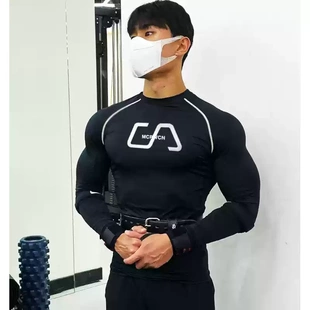 MCPW 训练服健身衣231205C 秋冬紧身衣速干运动t恤男跑步打底衫