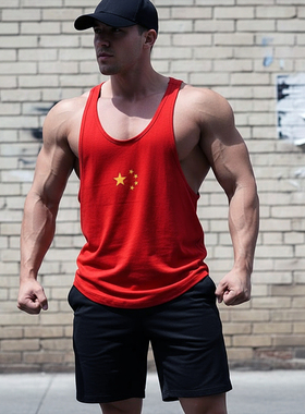 MCPW 夏季工字健身背心男运动无袖T恤撸铁训练服上衣国潮211103L