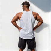 网眼透气运动背心男子夏季 MCPW 美式 工字训练服宽松速干健身上衣