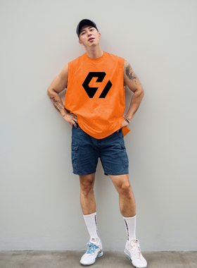 MCPW 夏季运动背心男肌肉训练服无袖健身上衣休闲跑步T恤230111A