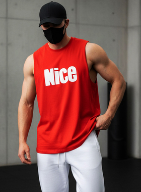 MCPW 夏季运动背心男坎肩休闲健身上衣训练美式无袖t恤240109B