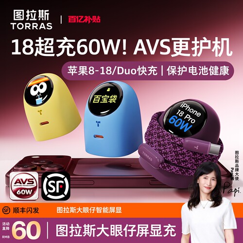 18Pro官配60W]AVS屏显大眼仔护机