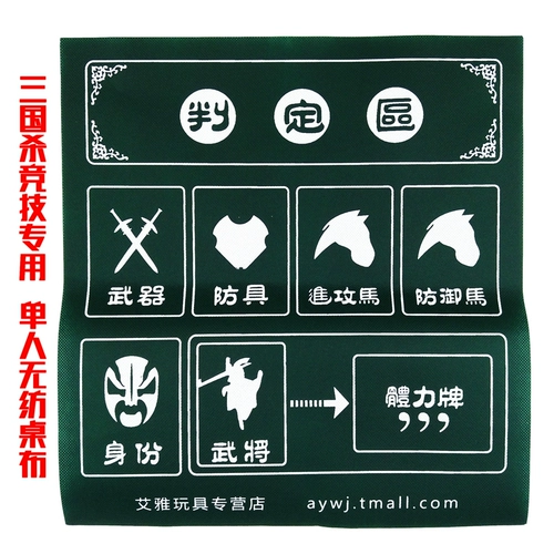 Три королевства убийства Pad Special Несоооплаченная скатерть таблица с одной личницей.