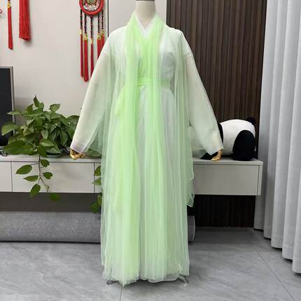 三生三世十里桃花白浅古装刘亦菲同款仙女长裙古筝汉服唐装舞台装