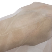 递针绢超薄手勾假发纱织补发块手织专用绢纱密孔进口韩国绢纱肤色