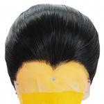 手勾刘海前片黑色古装假发高温丝中分花旦小生汉服造型舞台戏剧