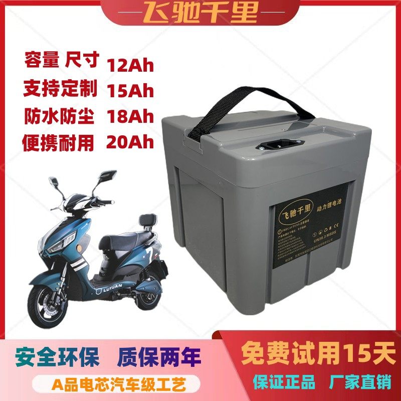 电动车锂电池48v20a大容量天能同款新国标雅迪台铃爱玛可拆卸电瓶