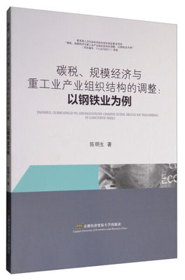 正版图书 碳税、规模经济与重工业产业组织结构的调整：以钢铁业为例首都经济贸易大学陈明生