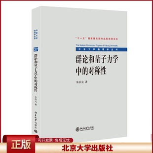 群论和量子力学中的对称性 朱洪元 北大物理学丛书 线性变换 抽象群理论 旋转群 洛伦兹群表示 狄拉克波动方程