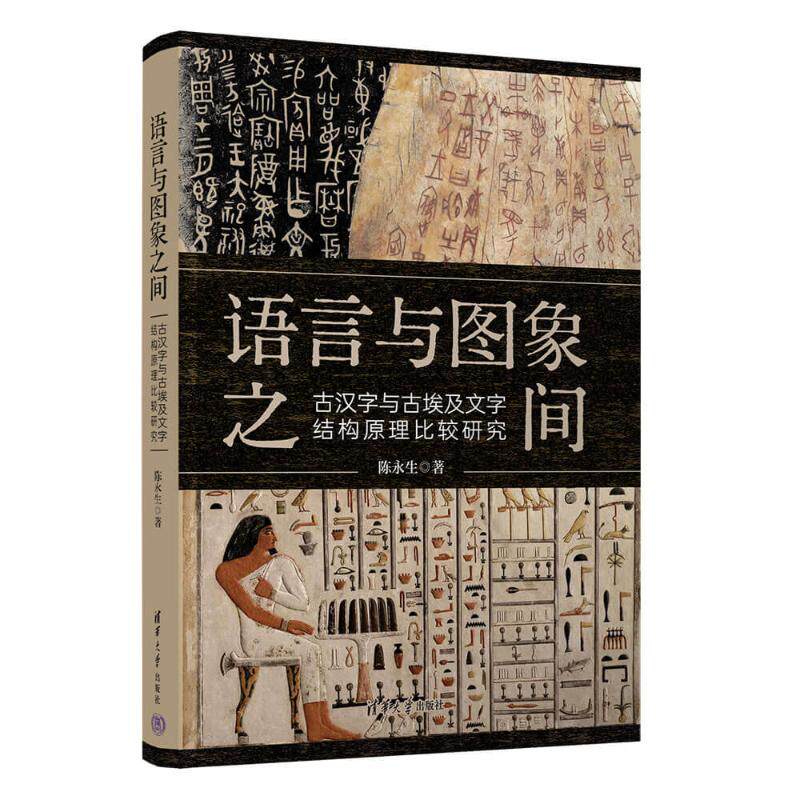 正版 语言与图象之间——古汉字与古埃及文字结构原理比较研究 陈永生 著 著 清华大学出版社 9787302700050