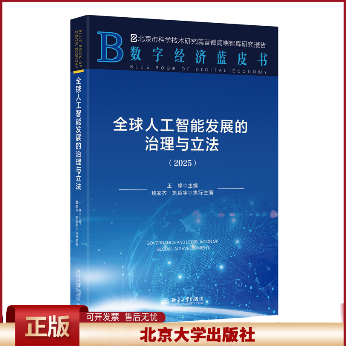 2025新书 全球人工智能发展的治理与立法 王峥 魏家齐 刘绍宇 北京大学出版社9787301365151