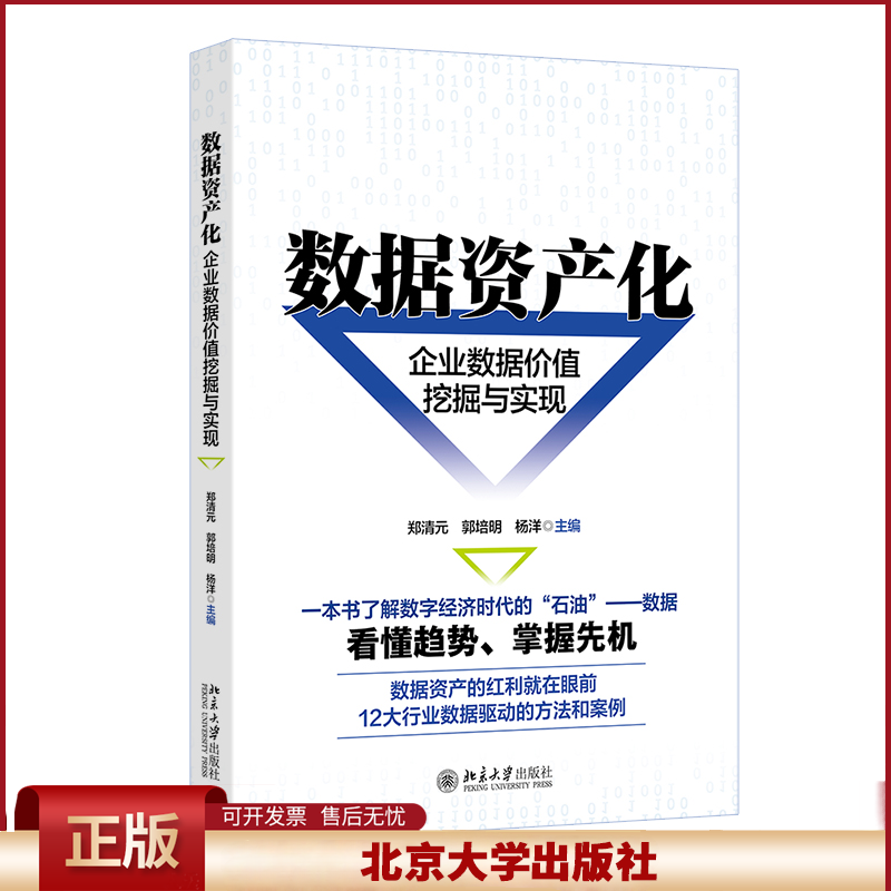 正版 数据资产化：企业数据价值挖掘与实现 郑清元,郭培明,杨洋 主编 著 北京大学出版社 9787301360484