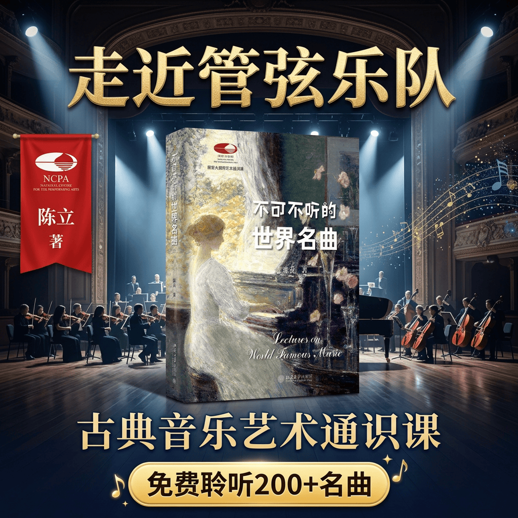 全新正版 不可不听的世界名曲 陈立 国家大剧院艺术通识课 古典音乐 走近管弦乐队 赠送200余首经典名曲音频免费聆听 北京大学