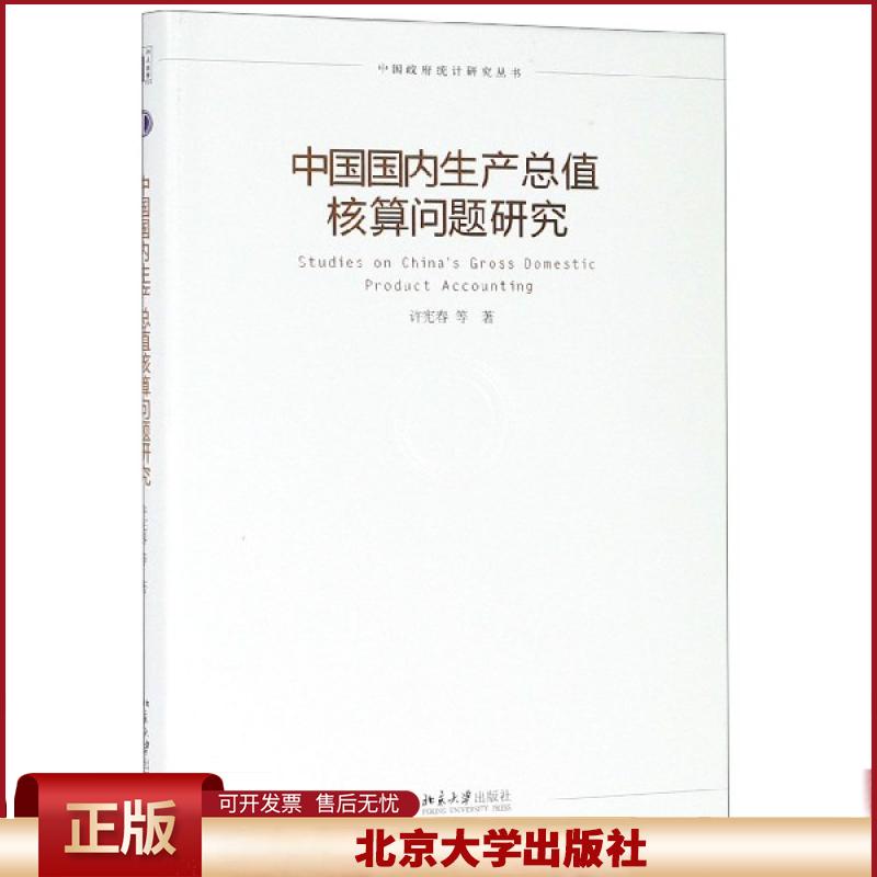 正版 中国国内生产总值核算问题研究(精)/中国政府统计研究丛书 许宪春 北京大学 9787301303726