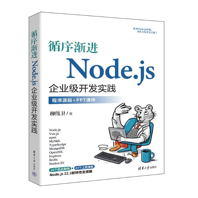 正版 循序渐进Node.js企业级开发实践 柳伟卫 清华大学出版社 9787302675556