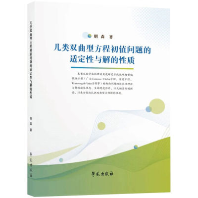 正版图书 几类双曲型方程初值问题的适定性与解得性质学苑明森