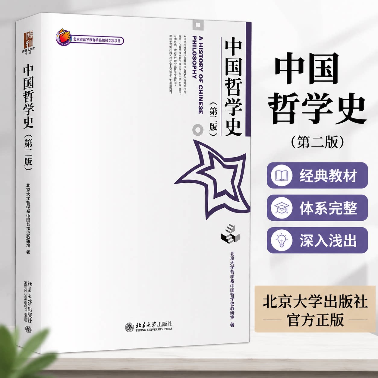 中国哲学史 第2版 第二版 北京大学哲学系中国哲学教研室 大学本科哲学专业教材教程书籍 北京大学出版社9787301049303
