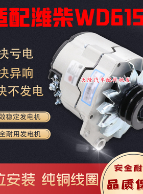 适用潍柴发电机24v欧曼GTL重汽德龙解放佩特来北奔发电机28V70A