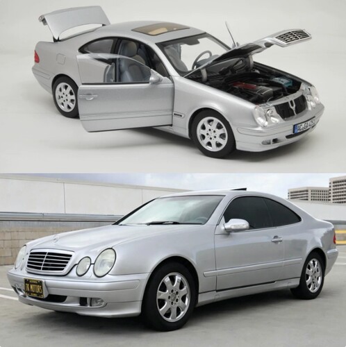 118奔驰C208CLK2000车模