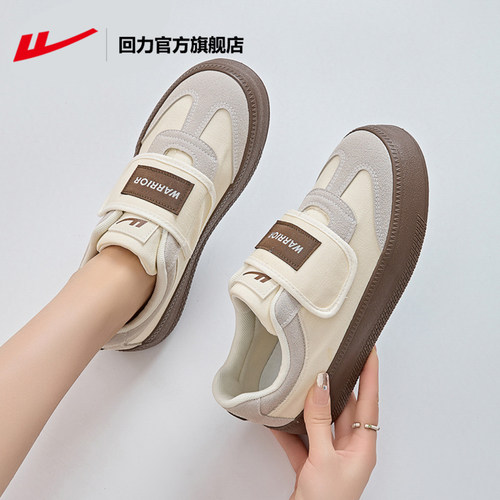 回力帆布鞋女2025秋冬新款一脚蹬