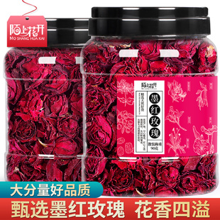 干玫瑰花冠另售平阴玫瑰花茶玖瑰花旗舰店 云南墨红玫瑰花天然 包邮