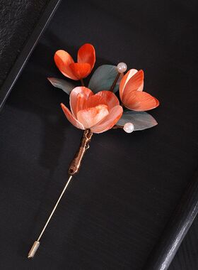 【承阳】新款手工非遗蚕丝绒花中国风马面裙新中式汉服配饰头饰