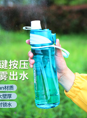 Simita施密特随风喷雾水杯保冷运动健身随手杯夏季户外水壶650ml