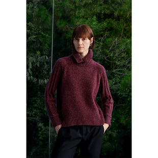 Chicnine 高领羊绒软糯套头毛衣休闲慵懒简约高级百搭2025秋冬