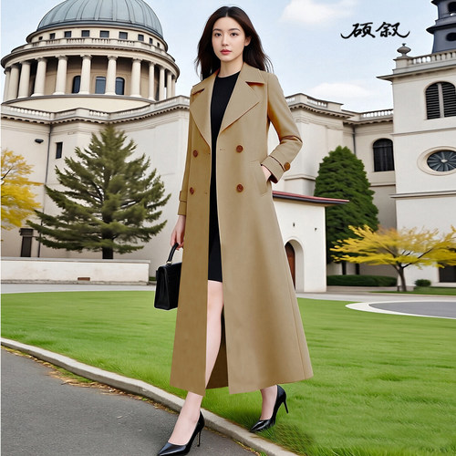 风衣女长款春季新款显瘦高档外套