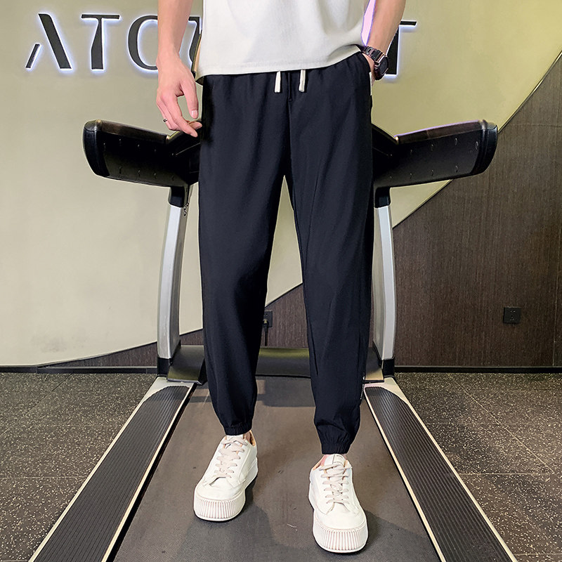 夏季男生透气九分裤男士小脚裤休闲裤裤子薄款1003-1A41P48,男装休闲裤,星座1003-1