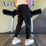 春夏新款社会男生九分裤男士修身工装哈伦裤裤子1003-1.A27P48，男装休闲裤，星座1003-1