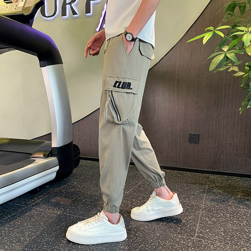 夏季新款男生社会小伙休闲九分裤男士修身口袋裤1003-1A40P45,男装休闲裤,星座1003-1