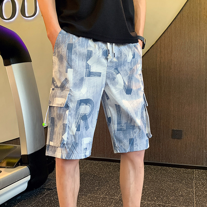 男士薄款五分裤男生工装休闲短裤休闲裤运动潮流1003-1A30P48,男装休闲裤,星座1003-1