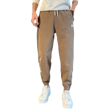 冬款加绒潮男灯芯绒卫裤男士修身小脚长裤运动裤1003-1A71P58，男装休闲裤，星座1003-1
