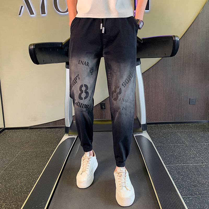 春季新款男生社会牛仔裤男士修身裤1003-1A10P58，男装牛仔裤，星座1003-1