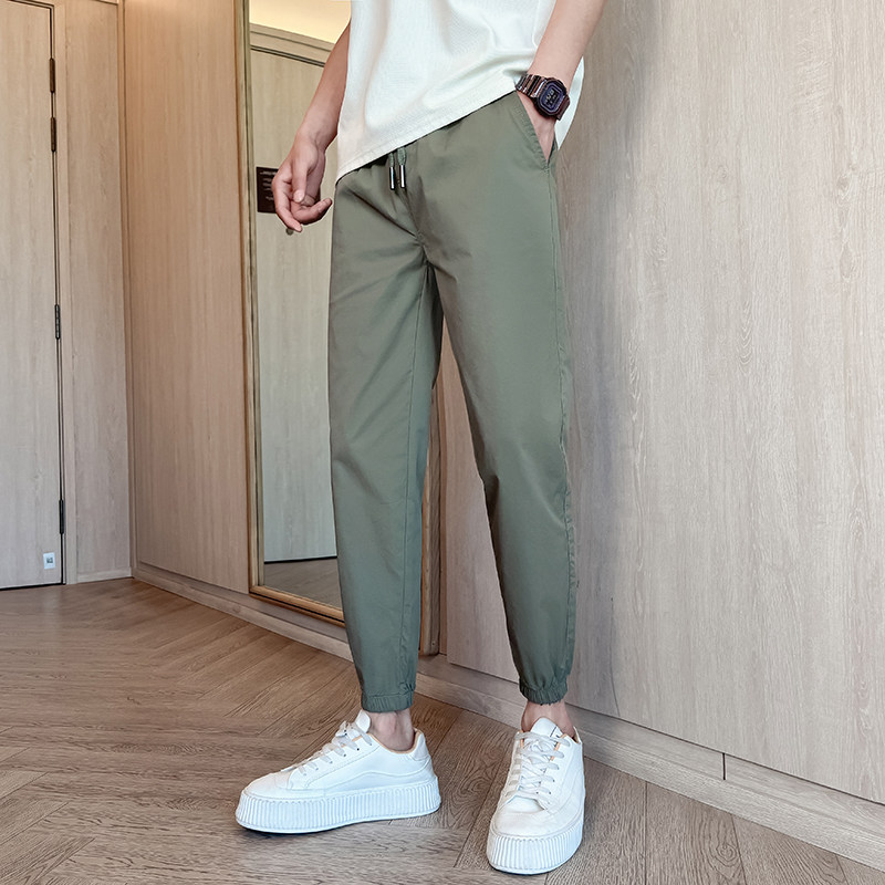 2024新款春夏款9分休闲男裤修身九分小脚男款束脚裤1003-1A82P48,男装休闲裤,星座1003-1