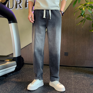 秋季潮流男生直筒牛仔裤 男士潮流水洗长裤休闲裤1003-1A56P55,男装牛仔裤,星座1003-1