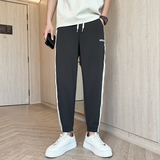 2024春夏新款抽绳束脚9分裤男生舒适休闲裤运动裤潮1003-1A85P48，男装休闲裤，星座1003-1