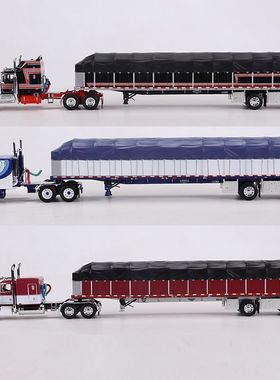 DCP 1:64肯沃斯W900A/Peterbilt彼得比尔特352/389平板拖车模型