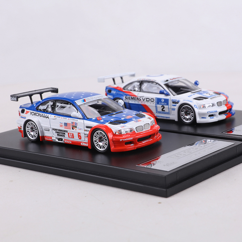 DCM & GoBox1:64宝马M3 GTR E46赛车合金仿真汽车模型收藏