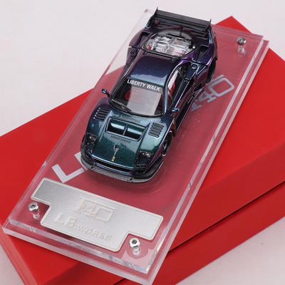 Star Model 1:64法拉利F40超跑LBWK改装开盖版仿真合金汽车模型