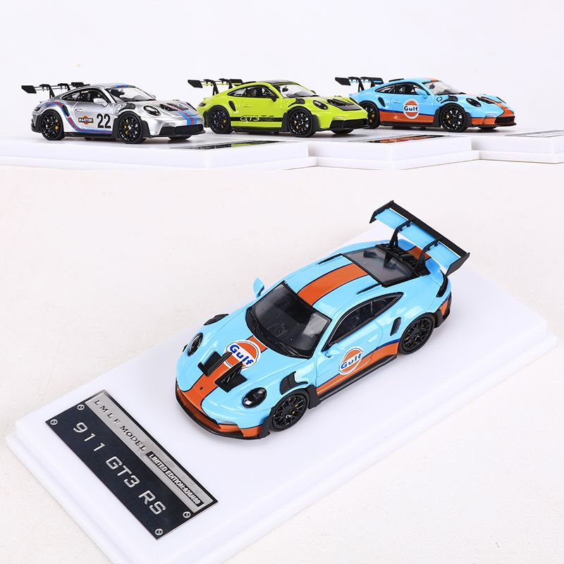 LMLF 1:64保时捷911 GT3RS鹿头涂装仿真合金汽车模型收藏