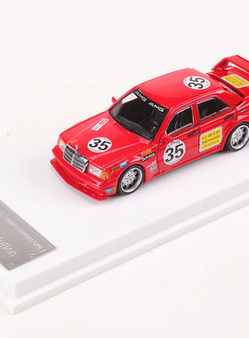LMLF 1:64 奔驰190e W201 2.5-16 Evolution红猪仿真合金汽车模型