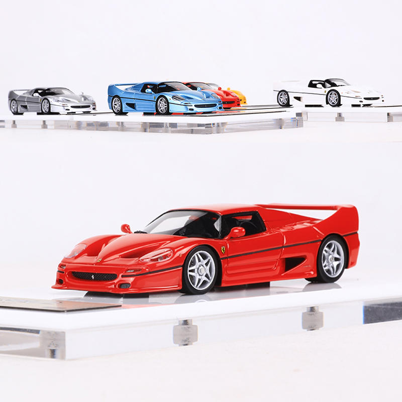 DMH 1:64 法拉利F50硬顶跑车仿真树脂汽车模型收藏摆件