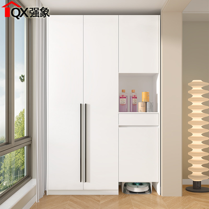 现代简约阳台家政柜扫地机器人基站收纳柜阳台柜储物柜定制Y19