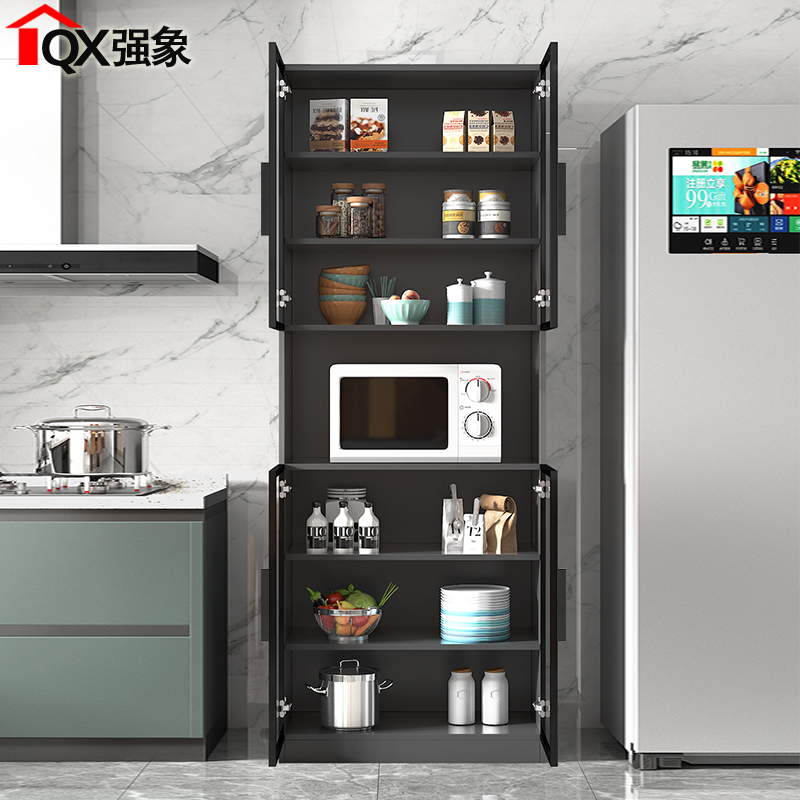 餐边柜一体靠墙厨房置物架玻璃门储物柜客厅小户型茶水柜酒柜G124