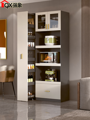 轻奢餐边柜一体靠墙置物柜厨房高柜烤箱微波炉收纳柜子电器柜G142