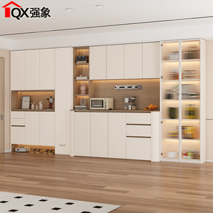 客厅餐边柜门厅柜一体靠墙家用门口入户鞋 柜储物柜酒柜组合G366