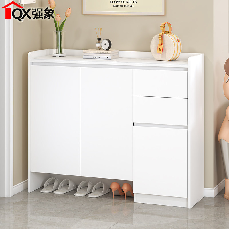 简约现代鞋柜玄关一体定制收纳柜